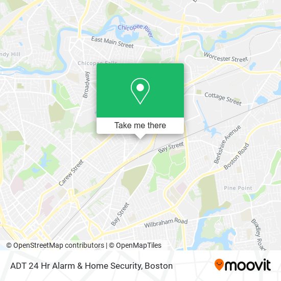 Mapa de ADT 24 Hr Alarm & Home Security