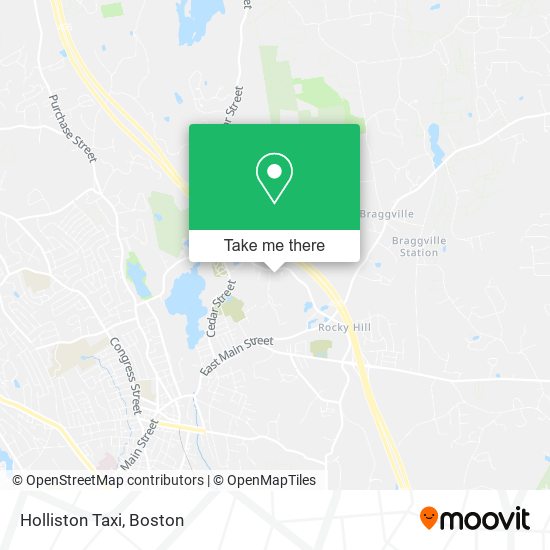 Holliston Taxi map