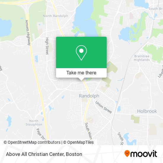 Above All Christian Center map