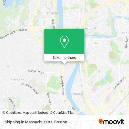 Shipping in Massachusetts map