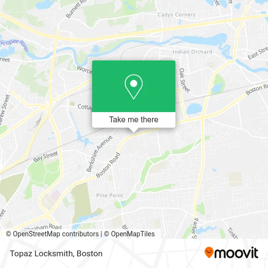 Topaz Locksmith map