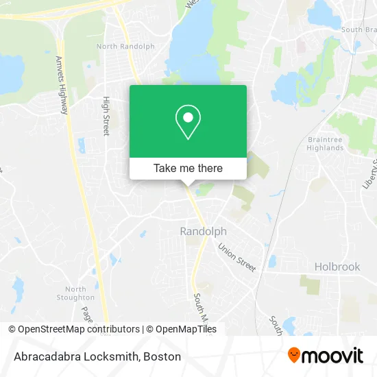 Mapa de Abracadabra Locksmith