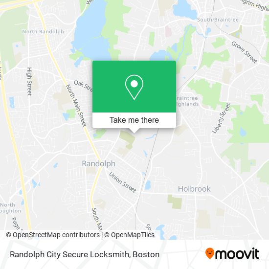 Mapa de Randolph City Secure Locksmith