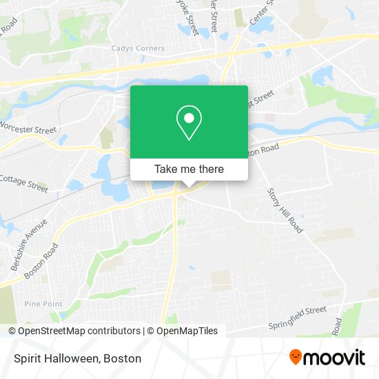 Mapa de Spirit Halloween