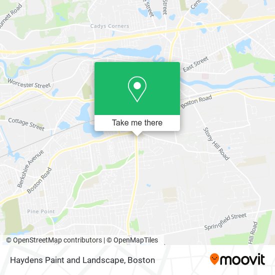 Haydens Paint and Landscape map