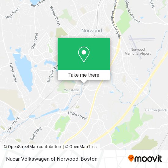 Nucar Volkswagen of Norwood map