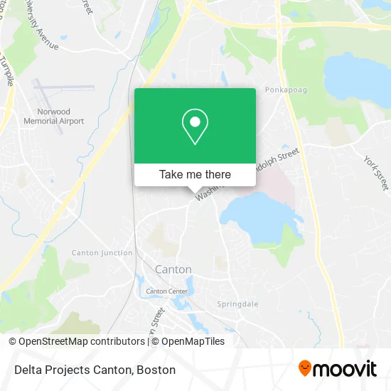 Delta Projects Canton map