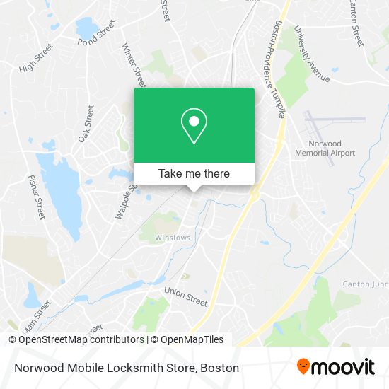 Mapa de Norwood Mobile Locksmith Store