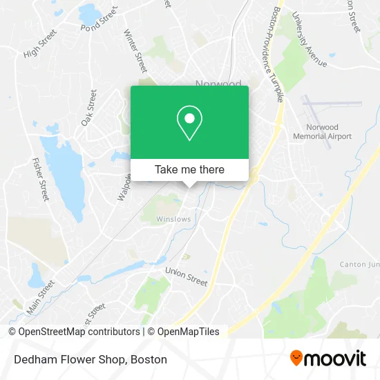 Dedham Flower Shop map