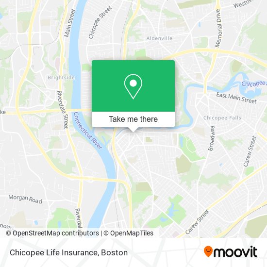 Mapa de Chicopee Life Insurance