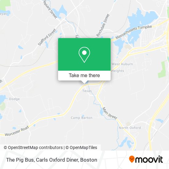 Mapa de The Pig Bus, Carls Oxford Diner