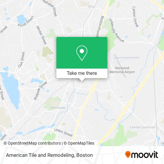 American Tile and Remodeling map