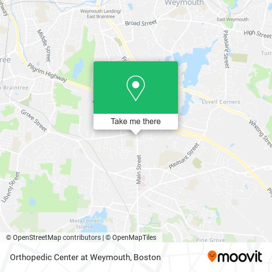 Mapa de Orthopedic Center at Weymouth