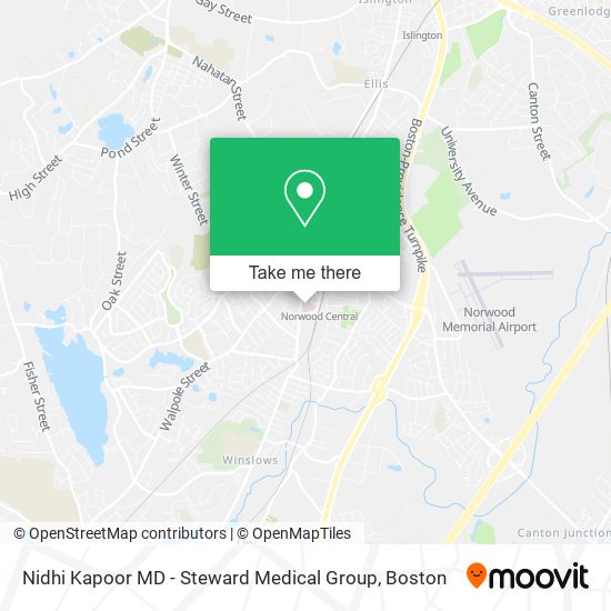 Nidhi Kapoor MD - Steward Medical Group map