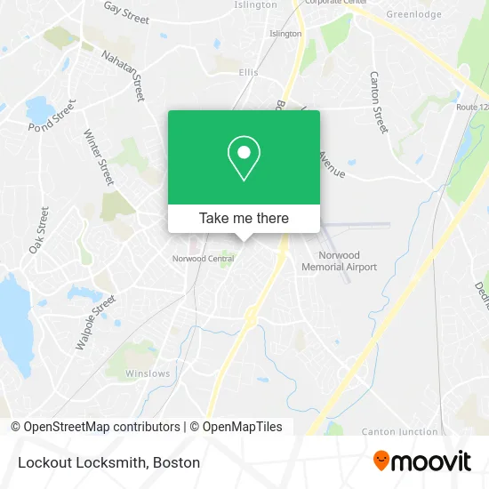 Lockout Locksmith map