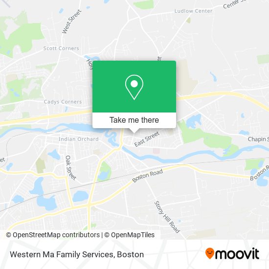 Western Ma Family Services map