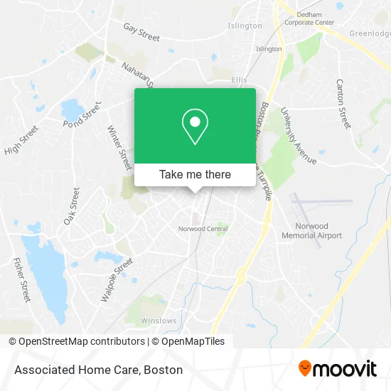Associated Home Care map