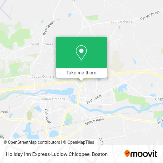 Holiday Inn Express-Ludlow Chicopee map