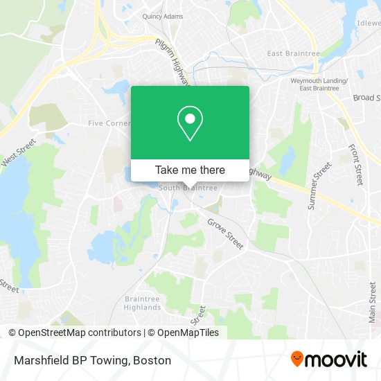 Mapa de Marshfield BP Towing