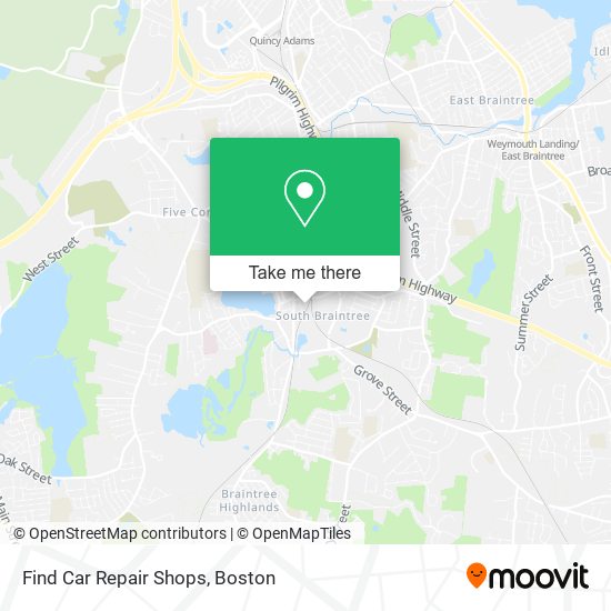 Mapa de Find Car Repair Shops