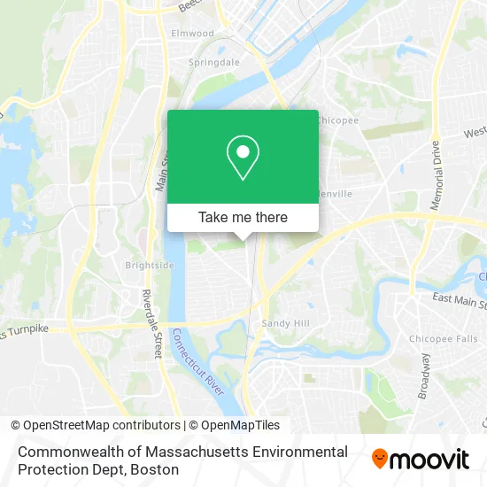 Mapa de Commonwealth of Massachusetts Environmental Protection Dept
