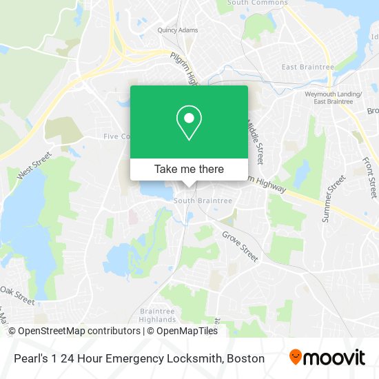 Pearl's 1 24 Hour Emergency Locksmith map