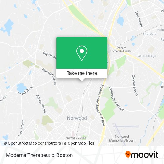 Mapa de Moderna Therapeutic