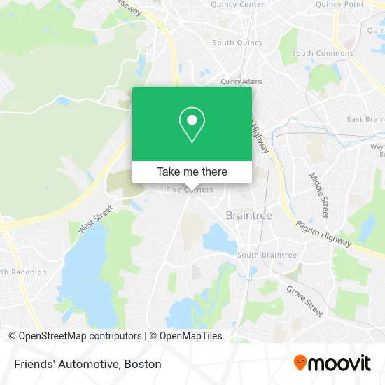 Friends' Automotive map