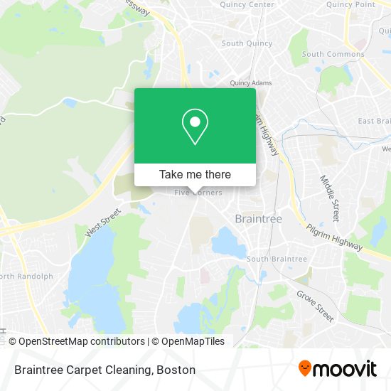 Braintree Carpet Cleaning map