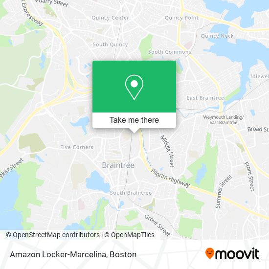 Amazon Locker-Marcelina map