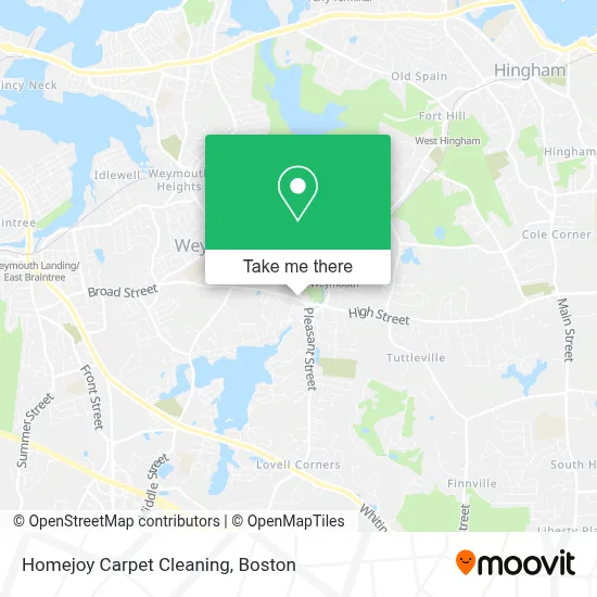 Homejoy Carpet Cleaning map