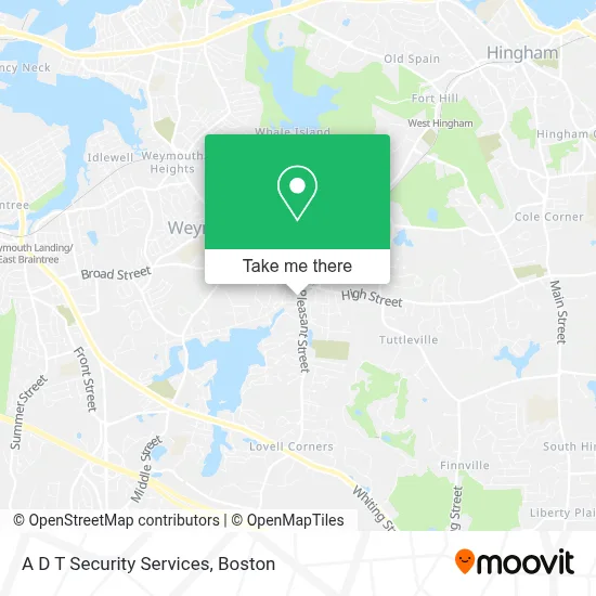 A D T Security Services map