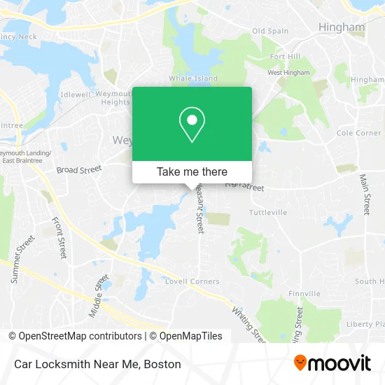 Car Locksmith Near Me map