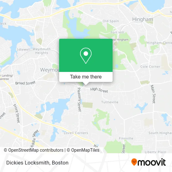 Dickies Locksmith map