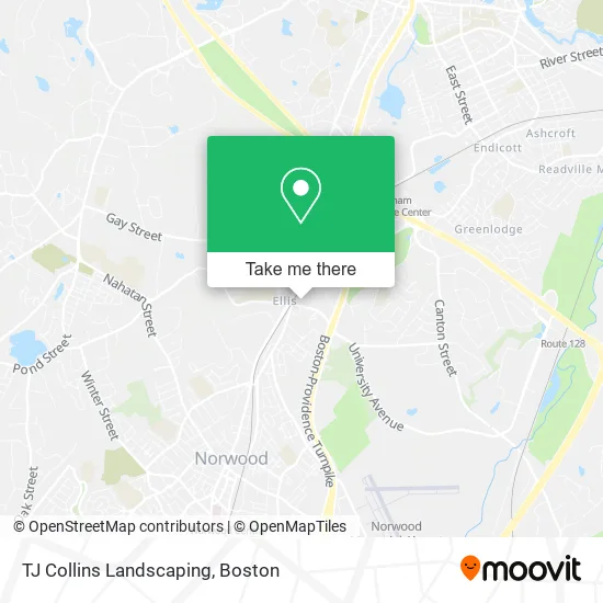 TJ Collins Landscaping map