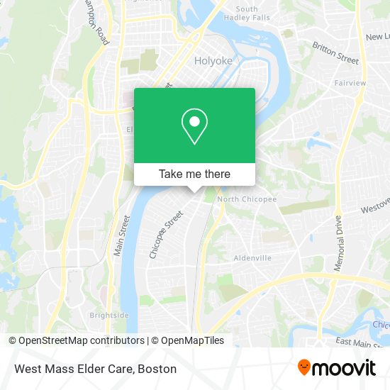 West Mass Elder Care map