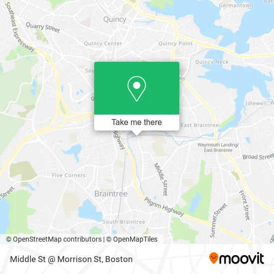 Mapa de Middle St @ Morrison St