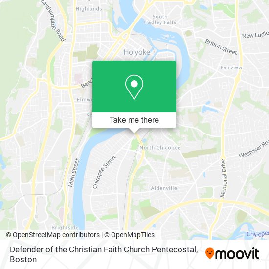 Defender of the Christian Faith Church Pentecostal map