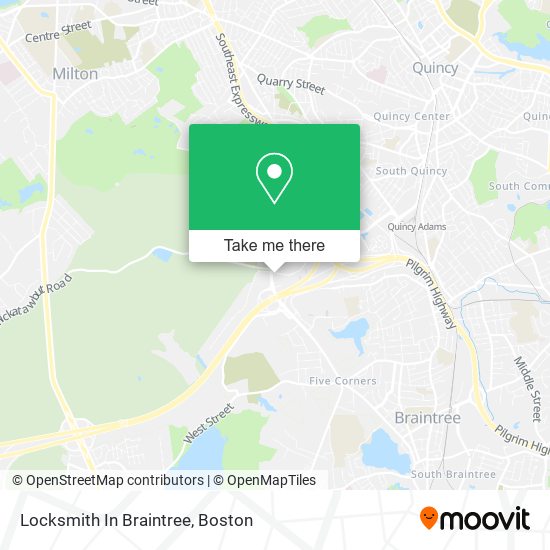 Mapa de Locksmith In Braintree