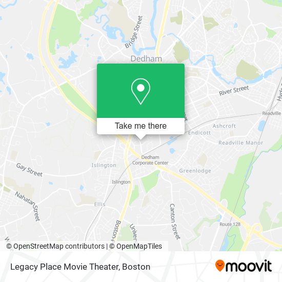Legacy Place Movie Theater map