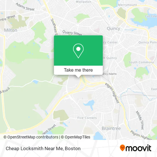 Mapa de Cheap Locksmith Near Me