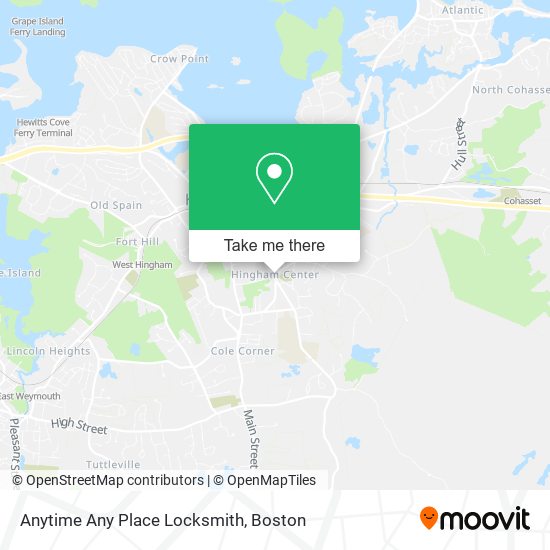 Anytime Any Place Locksmith map