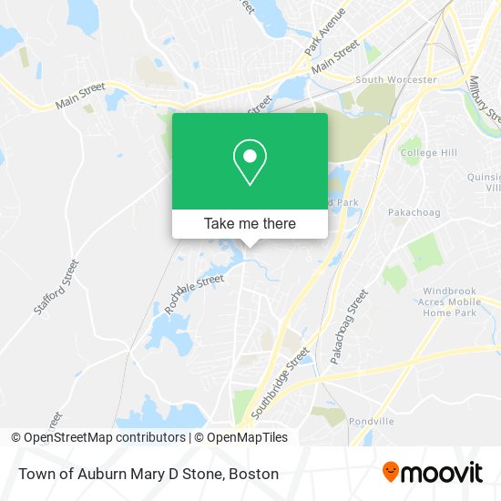 Town of Auburn Mary D Stone map