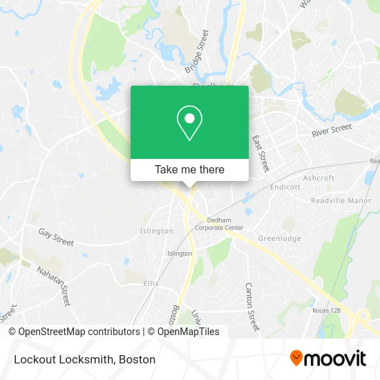 Lockout Locksmith map