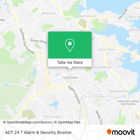 ADT 24 7 Alarm & Security map
