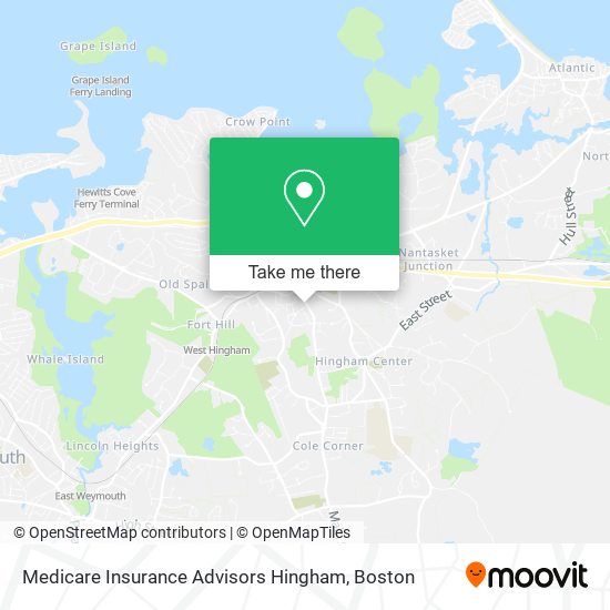 Medicare Insurance Advisors Hingham map