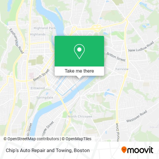 Chip's Auto Repair and Towing map