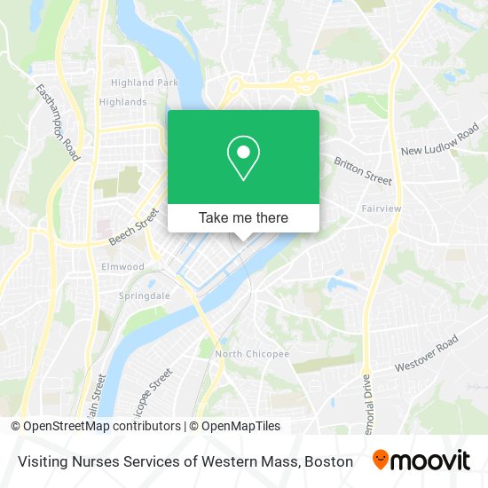 Mapa de Visiting Nurses Services of Western Mass