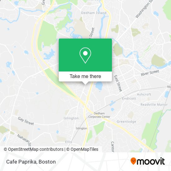 Mapa de Cafe Paprika