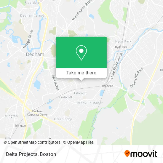 Delta Projects map
